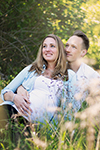 Fotoshooting draußen mit Partner